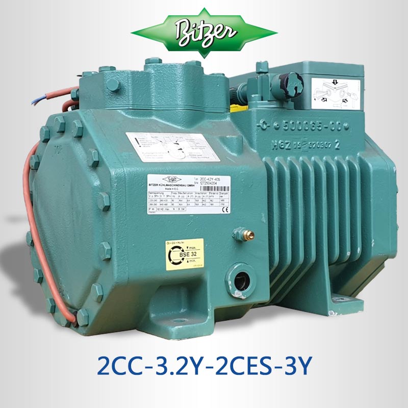 2CC-3.2Y-2CES-3Y-3HP-Bitzer-Semi-hermetic-Compressor