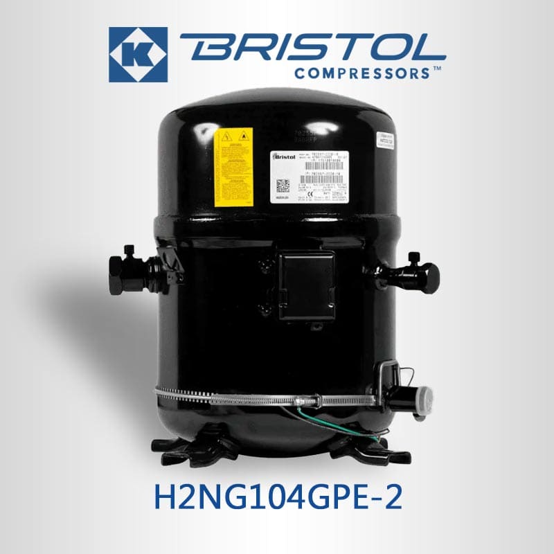 H2NG104GPE-2 Bristol-Refrigeration-Piston-Compressor